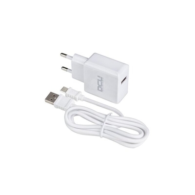 Product Φορτιστής Τοίχου + Καλώδιο Micro USB C DCU 66826 Λευκό (1 m) base image