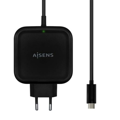 Product Φορτιστής Πρίζας + Καλώδιο USB C Aisens ASCH-1PD65WL-BK Μαύρο base image
