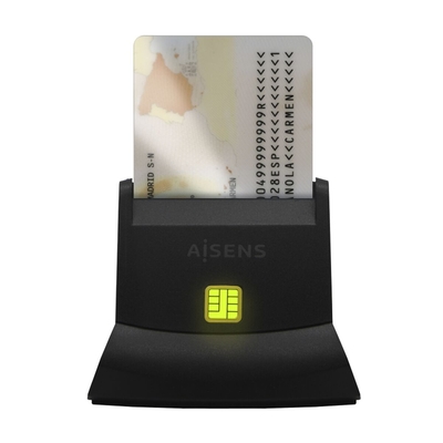 Product Αναγνώστης Καρτών DNI/SIP Aisens ASCR-SN05-BK Μαύρο base image