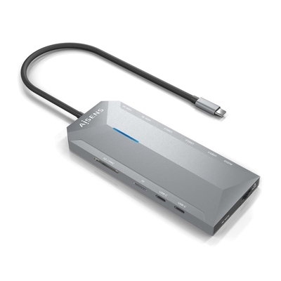Product USB Hub Aisens ASUC-12P005-GR Γκρι 100 W base image
