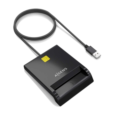 Product Card Reader DNI Aisens ASCR-SN06-BK Μαύρο base image