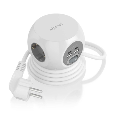 Product Πολύπριζο Aisens ASPS-2A2C04-W (1,4 m) base image