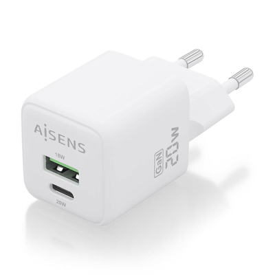 Product Φορτιστής Τοίχου Aisens ASCH-20W2P010-W Λευκό 20 W base image