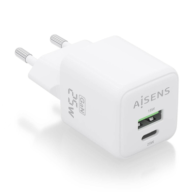 Product Φορτιστής Τοίχου Aisens ASCH-25W2P014-W Λευκό 25 W base image