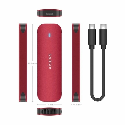 Product Θήκη Σκληρού Δίσκου Aisens ASM2-027RED base image