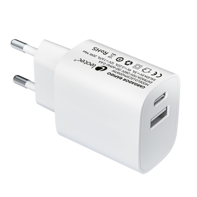 Product Φορτιστής Πρίζας LEOTEC Λευκό 20 W base image