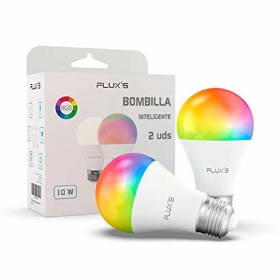 Product Έξυπνη Λάμπα Flux's LED Wi-fi E27 10W Πολύχρωμο (2 pcs) base image