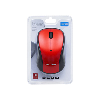 Product Ποντίκι Ασύρματο Bluetooth Blow Mbt-100 Κόκκινο base image