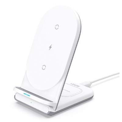 Product Ασύρματος Φορτιστής Aukey Aukey Lc-A2 White 2in1 Usb-C base image