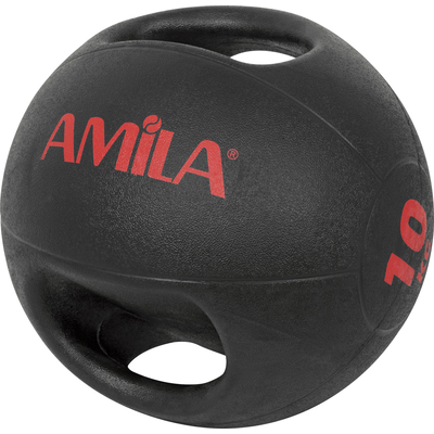 Product Μπαλά Medicine Ball Amila Dual Handle 10Kg base image