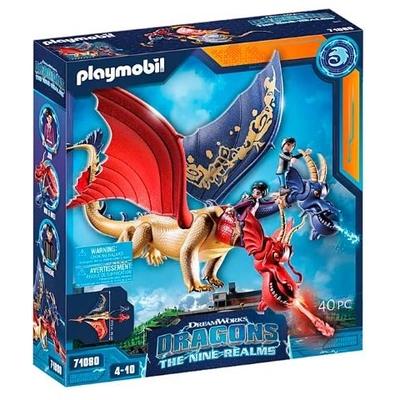 Product Playmobil Dragons: The Nine Realms Figurine Set - Wu & Wei And Jun 71080 base image