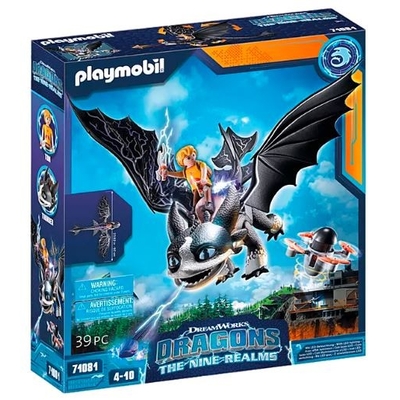Product Playmobil Dragons 71081 Thunder & Tom figurine set base image