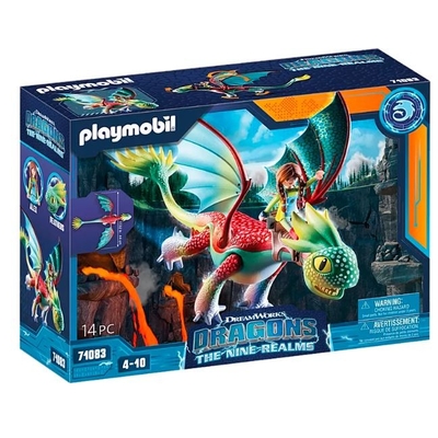 Product Playmobil Dragons 71083 Feathers & Alex Figurine Set base image