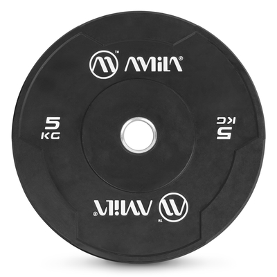 Product Δίσκος Amila Black W Bumper Slim 50mm 5Kg base image