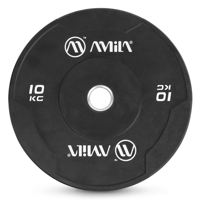 Product Δίσκος Amila Black W Bumper Slim 50mm 10Kg base image