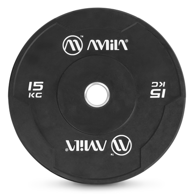 Product Δίσκος Amila Black W Bumper Slim 50mm 15Kg base image