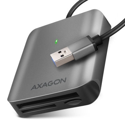 Product Card Reader Axagon Cre-S3 External Usb-A 3.2 Gen 1, 3-Slot & Lun Sd/Microsd/Cf, Uhs-Ii base image