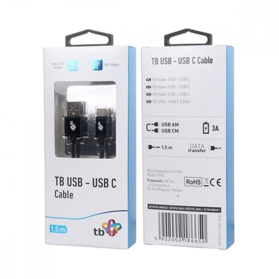Product Καλώδιο Tb Usb - Usb C 1.5 M Black Tape Premium base image