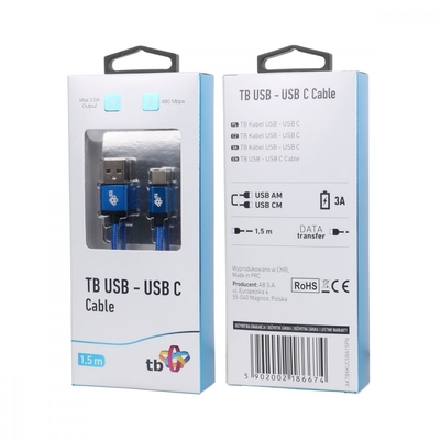 Product Καλώδιο Tb Usb - Usb C 1.5 M Blue Tape Premium base image