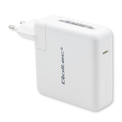 Product Φορτιστής Πρίζας Qoltec Power Fast 96w Usb C Pd, White, 5v 20v base image
