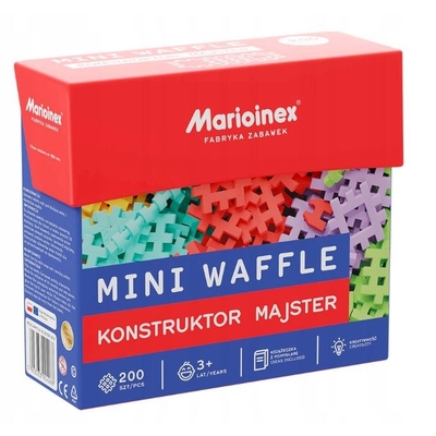 Product Παιχνίδι Κατασκευής Mini Waffle Blocks - Constructor Majster 200 Elements Marioinex  base image