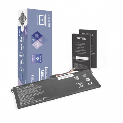 Product Μπαταρία Laptop Mitsu fr Acer A314/315 4800mAh(36Wh) 7.4-7.6V base image