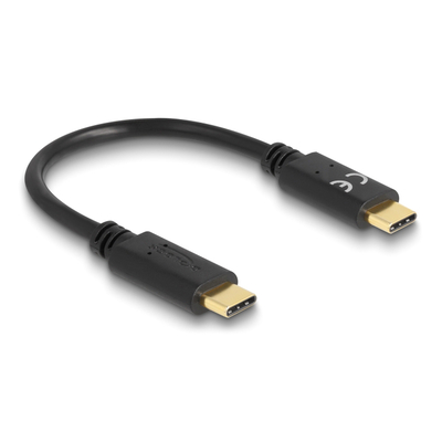 Product Καλώδιo USB Delock Type-C 85356, PD 5A, 15cm, E-Marker, μαύρο base image