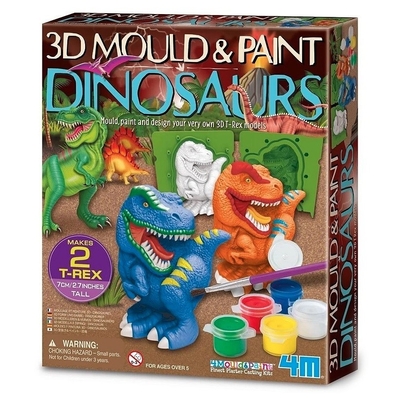 Product Παιδικές Χειροτεχνίες 4M Creative set Mould & Paint - Dinosaur base image