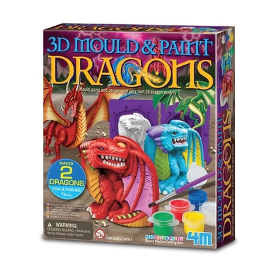 Product Παιδικές Χειροτεχνίες 4M Creative set Mould & Paint - Dragon base image