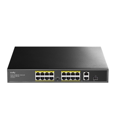 Product Network Switch Cudy Fs1018ps1 16xfe Poe+ 200w 1xsfp base image