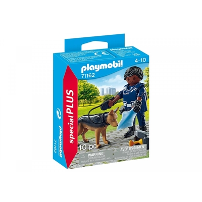 Product Playmobil Figure Special Plus 71162 Policeman With Dog base image