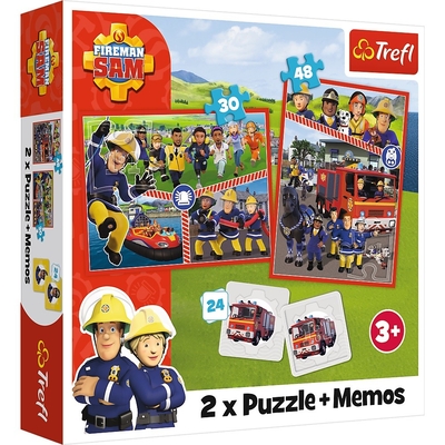 Product Παζλ 2in1 Memos Fireman Sam Team base image