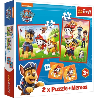 Product Παζλ 2in1 Memos The Dog Team In Action, Paw Patrol base image