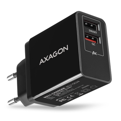 Product Φορτιστής Πρίζας Axagon Axagon Acu-Qs24 Smart 5v 1,2a + 1 base image