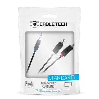 Product Καλώδιο RCA Cabletech Stereo 3.5mm to 2xRCA 1m base image