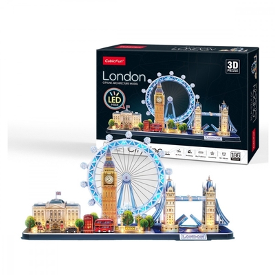 Product Παζλ Cubic Fun 3D City line - London led base image