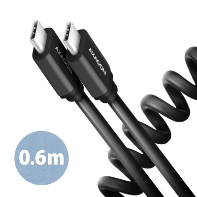 Product Καλώδιο USB-C Axagon BUCM-CM10TB e USB-C, 0.6m base image