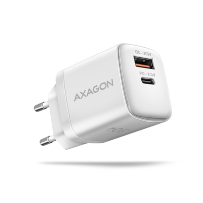 Product Φορτιστής Πρίζας Axagon Axagon Acu-Pq30w Pd&Qc 30w White base image
