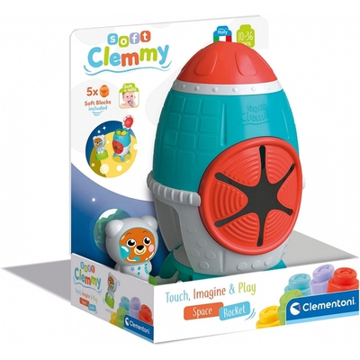 Product Βρεφικό Παιχνίδι Clementoni Blocks Clemmy Sensor Rocket Clemmy base image