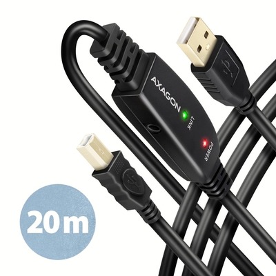 Product Καλώδιο USB Axagon ADR-220B USB 2.0 A-M -> B-M act 20m cabl base image