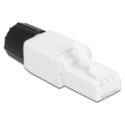 Product Βύσμα Δικτύου Delock RJ45 CAT 6 UTP 86977, tool-free, λευκό base image