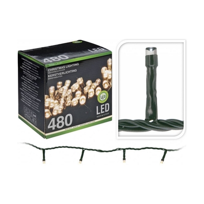 Product Λαμπάκια LED Λευκά (39 m) σε Σειρά με Πράσινο Καλώδιο base image