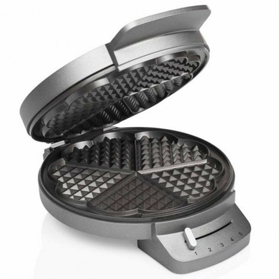 Product Βαφλιέρα Princess Princess 132380 Μαύρο Ασημί Χάλυβας 1200 W base image