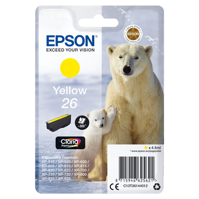 Product Αυθεντικό Μελάνι Epson 26 Κίτρινο base image