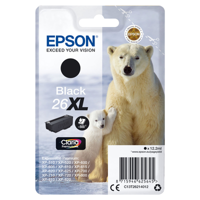 Product Αυθεντικό Μελάνι Epson C13T26214012 Μαύρο base image