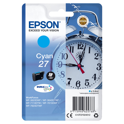 Product Αυθεντικό Μελάνι Epson C13T27024012 Κυανό base image