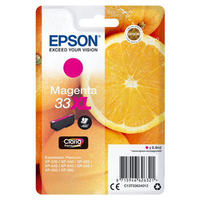 Product Αυθεντικό Μελάνι Epson C13T33634010 Κόκκινο Mατζέντα base image