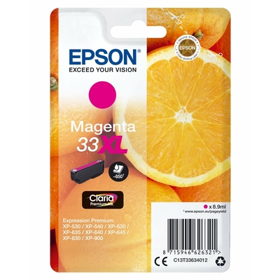 Product Αυθεντικό Μελάνι Epson C13T33634022 Mατζέντα base image