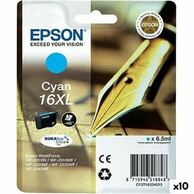 Product Αυθεντικό Μελάνι Epson DURABRITE ULTRA INK - N?16XL Κυανό (x10) base image