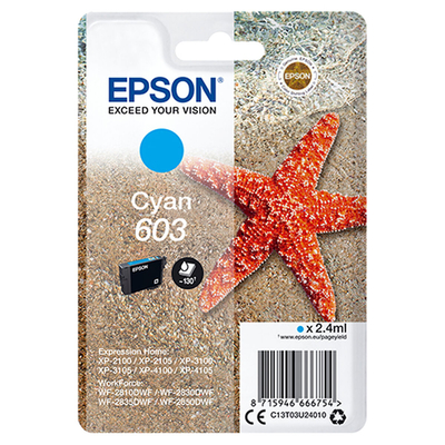 Product Αυθεντικό Μελάνι Epson C13T03U24020 Κυανό base image